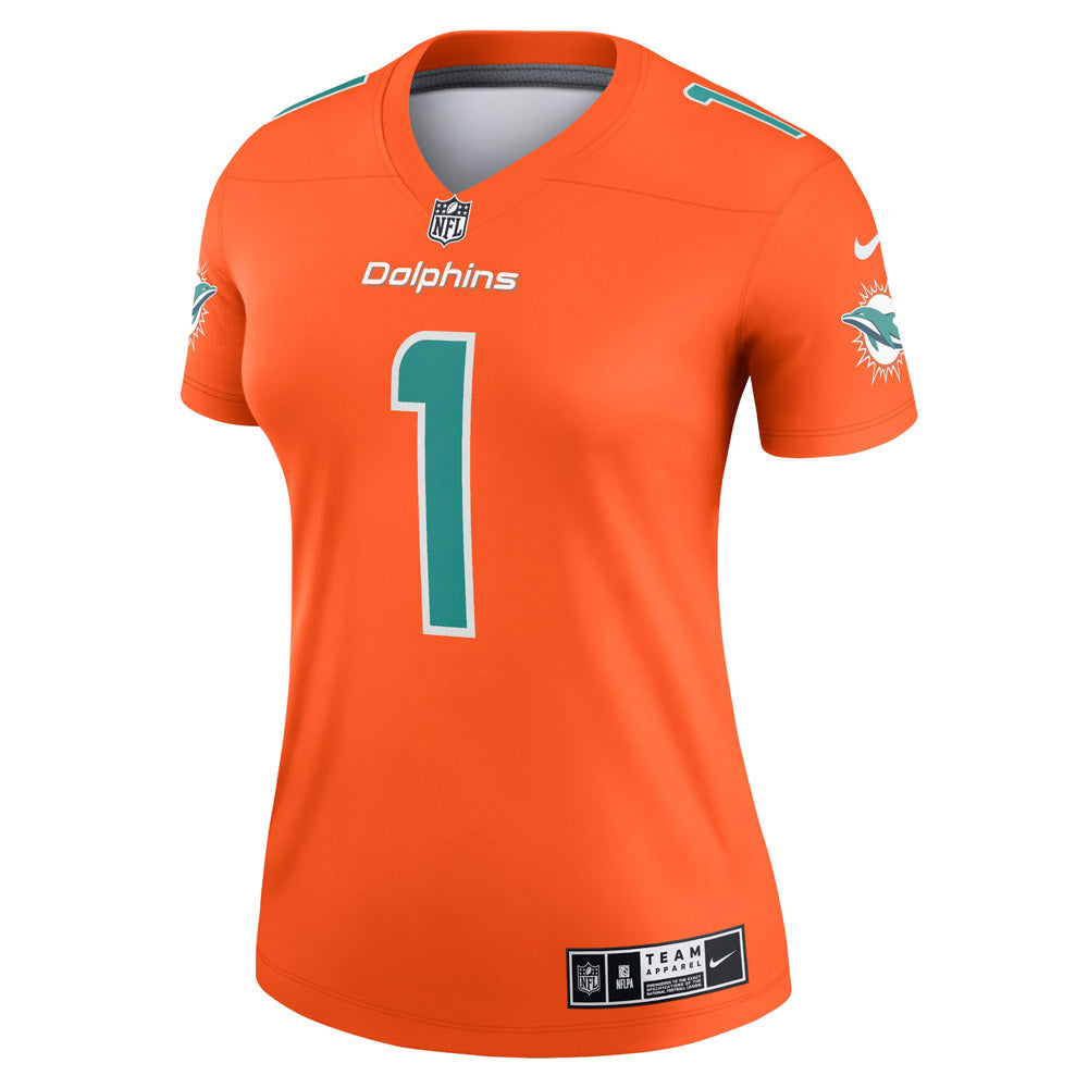 Women's Miami Dolphins Tua Tagovailoa Inverted Legend Jersey Orange